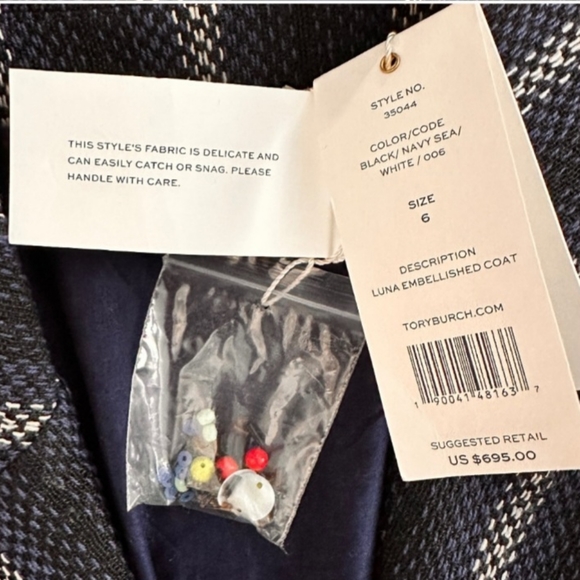 🛍NWT ! TORY BURCH Driving coat/ LONG JACKET ! - Picture 7 of 7